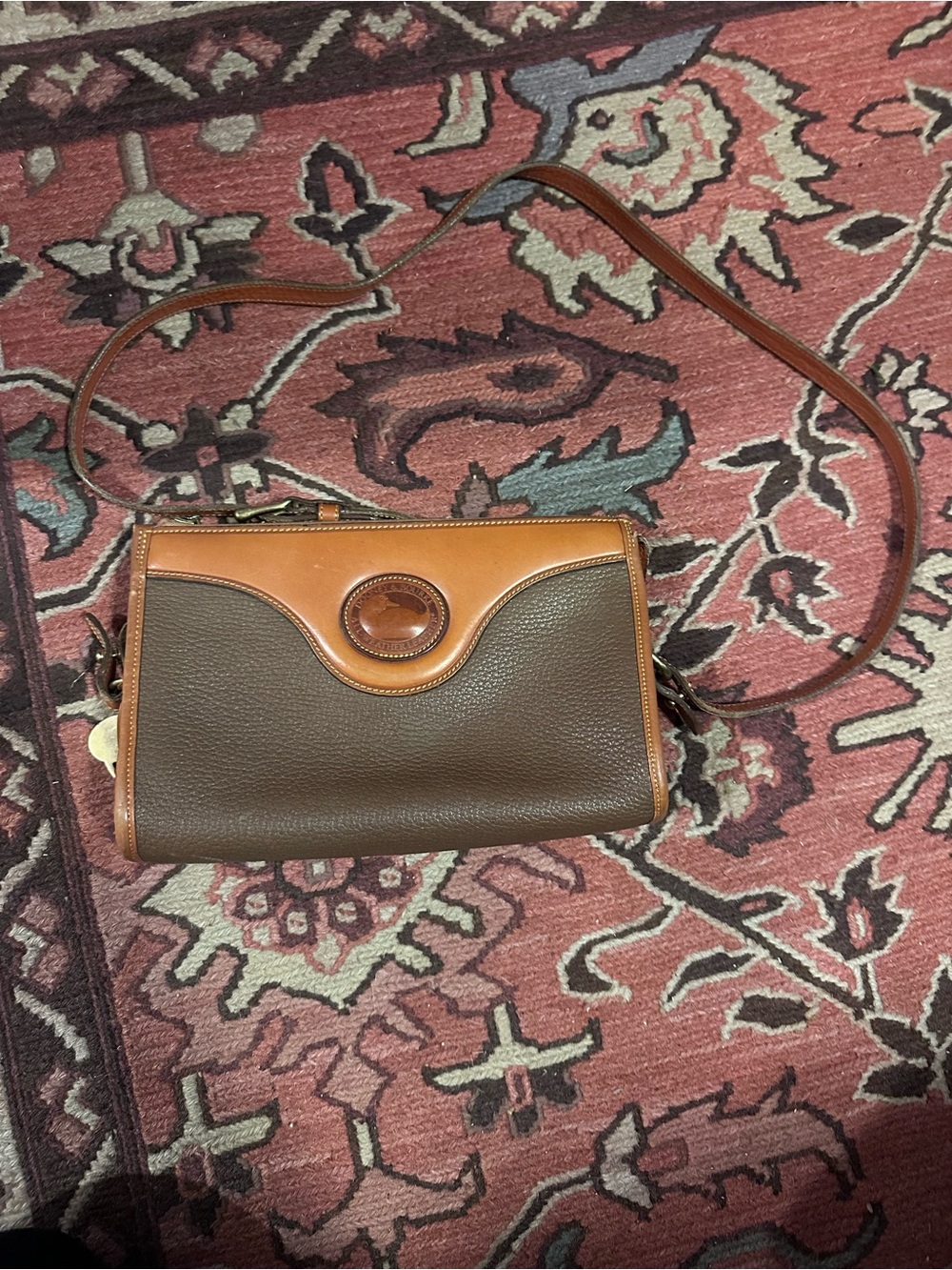 Vintage Dooney & Bourke Leather Crossbody Shoulder Bag